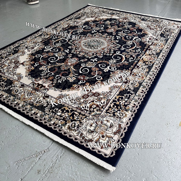 Ковер Для Гостиной Медальон Дизайн 8789 Синий