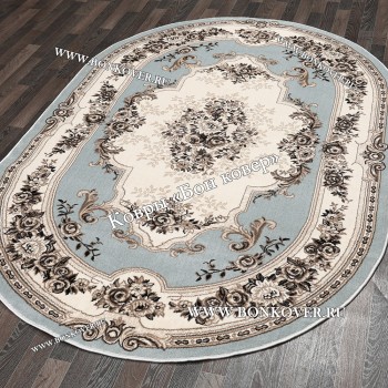 Ковер Российского Производства Дизайн 02 Серый Овальный