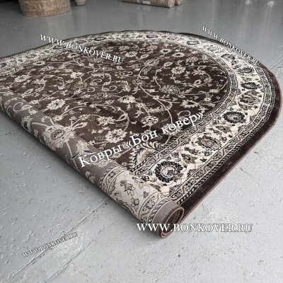 Ковер Для Гостиной Арт 23857 Темно-Коричневый Овал