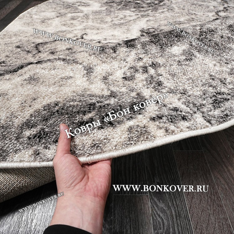 Ковер Карпет Серый Абстракция Овальный